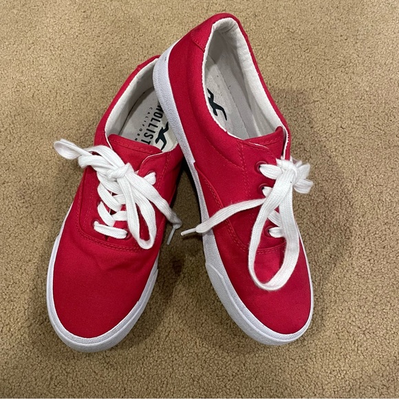 Red Hollister Sneakers - Picture 1 of 3